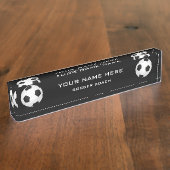 Fußballtrainer Namensplakette (Seite)