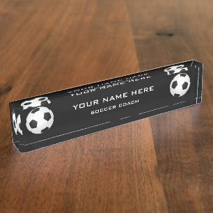 Fußballtrainer Namensplakette