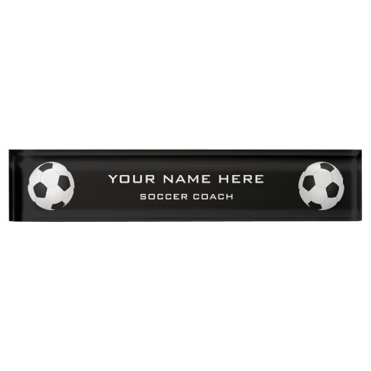 Fußballtrainer Namensplakette (Vorderseite)