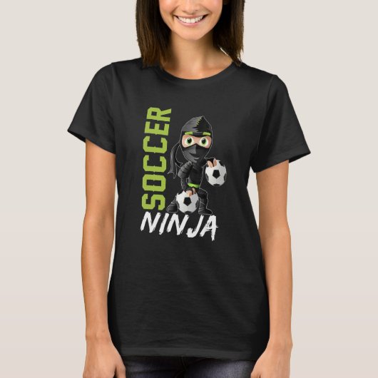 Fußballtrainer Ninja Player T-Shirt (Vorderseite)