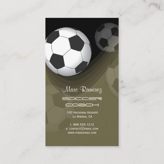 Fußballtrainer oder Fußballmütter, die Karten anru (Rückseite)