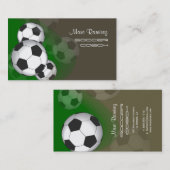 Fußballtrainer oder Fußballmütter, die Karten anru (Vorne/Hinten)