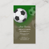 Fußballtrainer oder Fußballmütter, die Karten anru (Rückseite)