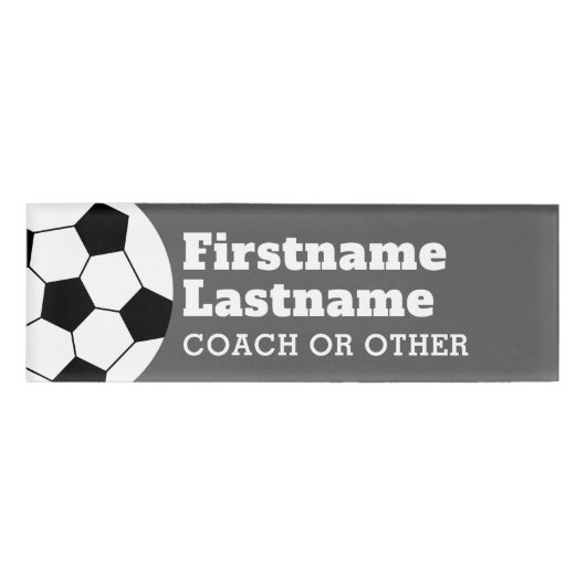 Fußballtrainer oder Lehrer - Moderner Zeichn Namenschild (Vorderseite)