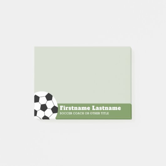 Fußballtrainer oder Lehrer - Moderner Zeichn Post-it Klebezettel (Vorderseite)