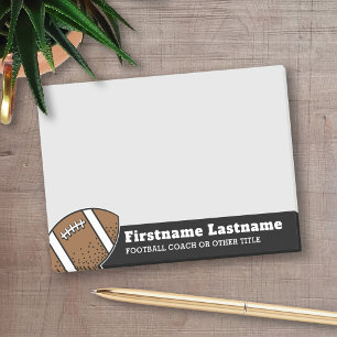 Fußballtrainer oder Lehrer - Moderner Zeichn Post-it Klebezettel