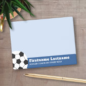 Fußballtrainer oder Lehrer - Moderner Zeichn Post-it Klebezettel