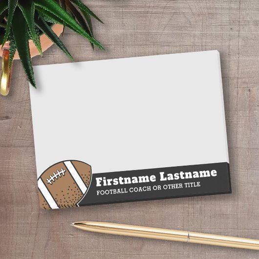 Fußballtrainer oder Lehrer - Moderner Zeichn Post-it Klebezettel