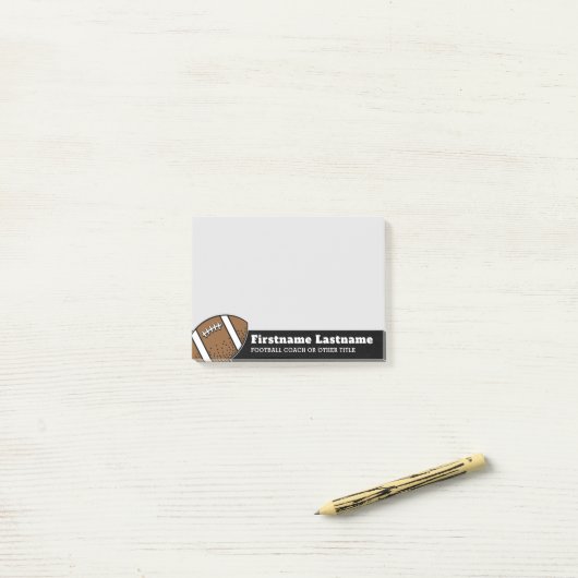 Fußballtrainer oder Lehrer - Moderner Zeichn Post-it Klebezettel (Auf Schreibtisch)