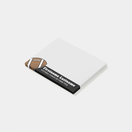 Fußballtrainer oder Lehrer - Moderner Zeichn Post-it Klebezettel (angewinkelt)