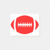 Fußballtrainer oder Red Football Team Sport Post-it Klebezettel (Vorderseite)