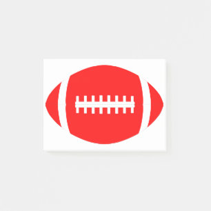 Fußballtrainer oder Red Football Team Sport Post-it Klebezettel