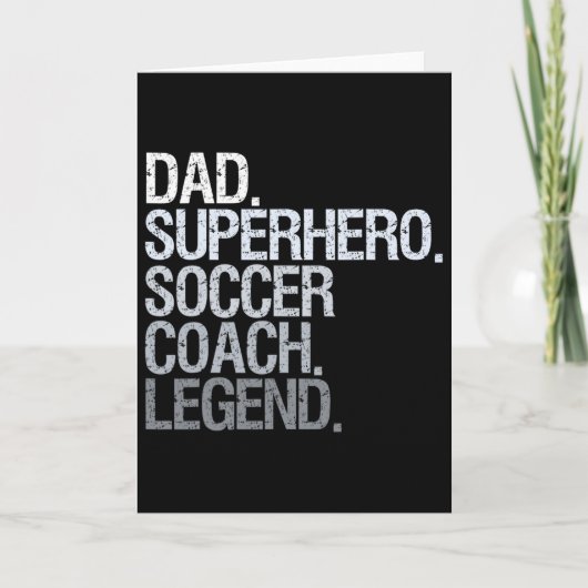 Fußballtrainer Papa  Karte (Vorderseite)