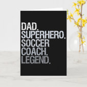 Fußballtrainer Papa  Karte (Gelbe Blume)