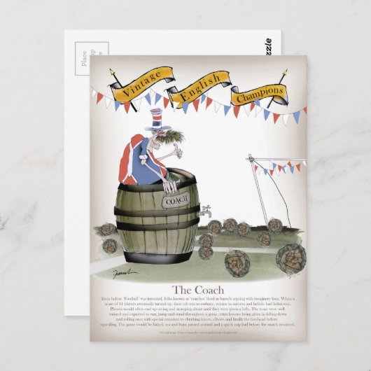 Fußballtrainer Postkarte (Vorne/Hinten)