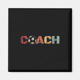 Fußballtrainer Retro Vintage Instruktionsfußball V Magnet