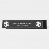 Fußballtrainer Schreibtischnamensplakette (Vorderseite )