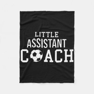 Fußballtrainer-Shirt - Kleiner Assistent Coach Kin Fleecedecke