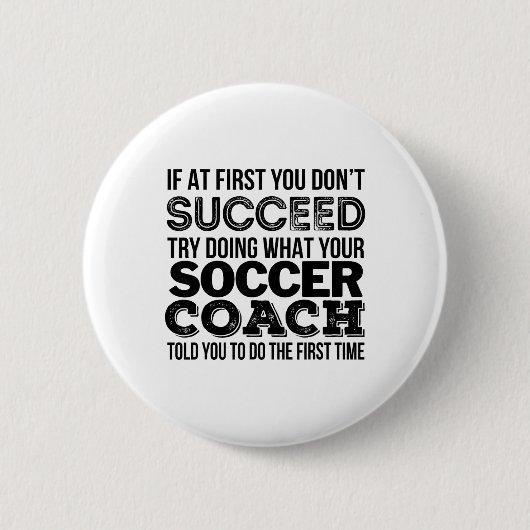 Fußballtrainer-Shirt Lustiges Geschenk Tee Button (Vorderseite)