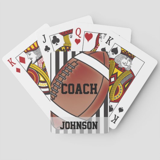 Fußballtrainer Spielkarten (Rückseite)