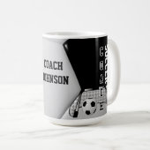 Fußballtrainer Sport Kaffeetasse (VorderseiteRechts)