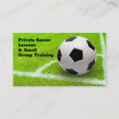 Fußballtrainer | Sportgeschenke Grün Visitenkarte (Rückseite)