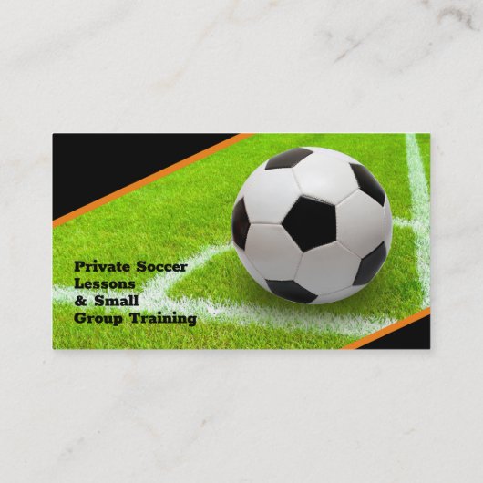 Fußballtrainer | Sportgeschenke Visitenkarte (Rückseite)