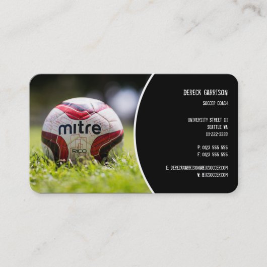 Fußballtrainer | Sportgeschenke Visitenkarte (Vorderseite)