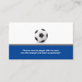 Fußballtrainer | Sportlehrer Visitenkarte (Rückseite)