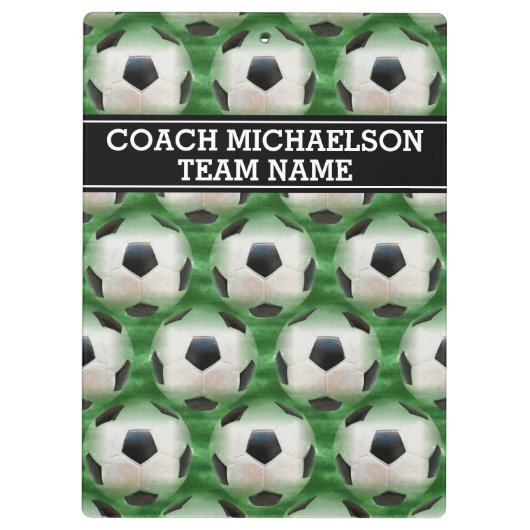 Fußballtrainer, Team oder Lüfter Klemmbrett (Rückseite)