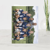 Fußballtrainer Teamfoto Danke (Rückseite)