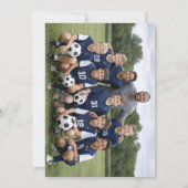 Fußballtrainer-Teamfoto Danke (Rückseite)