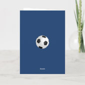 Fußballtrainer-Teamfoto Dankeskarte (Rückseite)