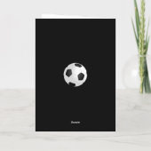 Fußballtrainer-Teamfoto Dankeskarte (Rückseite)