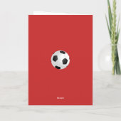 Fußballtrainer-Teamfoto Dankeskarte (Rückseite)