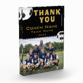 Fußballtrainer-Teamfoto Fotoblock (Links)