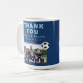 Fußballtrainer-Teamfoto Kaffeetasse (Vorderseite Links)