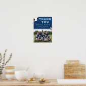 Fußballtrainer-Teamfoto Poster (Küche)