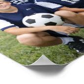 Fußballtrainer-Teamfoto Poster (Ecke)