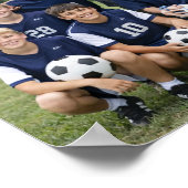 Fußballtrainer-Teamfoto Poster (Ecke)
