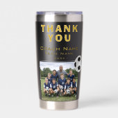 Fußballtrainer-Teamfoto Thermobecher (Vorderseite)