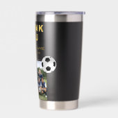 Fußballtrainer-Teamfoto Thermobecher (Links)