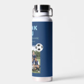 Fußballtrainer-Teamfoto Trinkflasche (Rückseite)