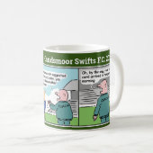 Fußballtrainer und Cartoon Strip Kaffeetasse (VorderseiteRechts)