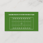 Fußballtrainer Visitenkarte (Rückseite)