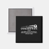 Fußballtrainers Frau Definition Frau eines Fußball Magnet (Vorderseite/Rückseite)