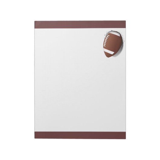 Fußballtränke Notizblock (Rotiert)