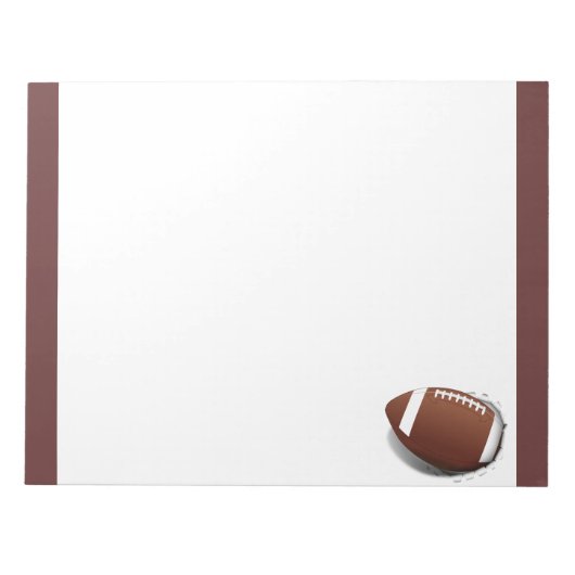 Fußballtränke Notizblock (Vorderseite)