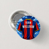 Fußballtrikot Geburtstagsfeier Button (Vorne & Hinten)