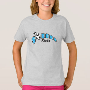 Fußballtritte - Babyblau T-Shirt